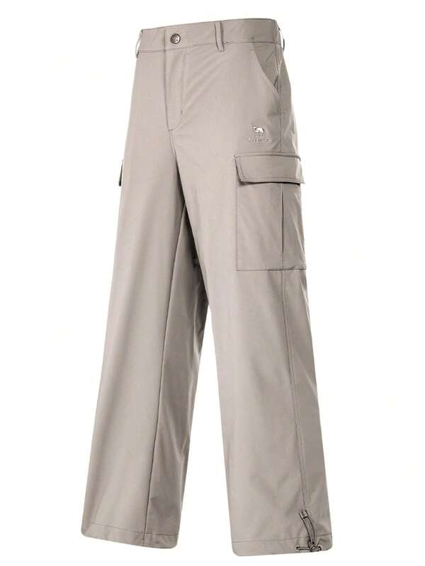 CAMEL CROWN 男士户外休闲连体裤 春夏修身直筒运动裤 防水徒步裤