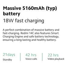 Xiaomi Redmi 14C（中文版：Redmi 14R）智能手机：6.88 英寸超大护眼显示屏，5160mAh 大容量电池，持久续航，高通 4nm 处理器，120Hz，仅支持英文和中文