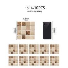 PVC Self-Adhesive Removable Home Decor Kitchen Stickers & Wallpaper, Mosaic Tile-Style Wall Decals Ideal For Decorating Kitchen And Living Room Walls, Cabinets, Sinks, Bedrooms, Kitchens, Bathrooms, Offices, And More Kitchen Accessories, Bathroom Accessories, Kitchen Decor