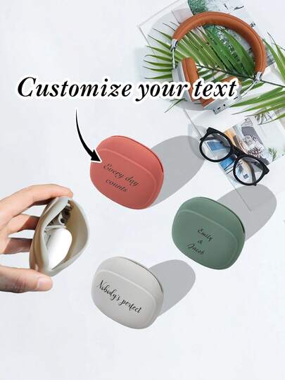 1PC Personalized Customization Portable Silicone Candy Colorful Handheld Storage Bag, Silicone Change Storage Small Square Bag, You Can Carry Headphones, Small Daily Necessities, Keys, Coins, Bank Cards, Headphones Zipper Storage Bag Handheld Key Pouch Women's Wallet Mini Wallet Wristband Wallet Coin Purse Travel Purse, Small Gift Customization, Gift For Him/Her, Perfect Gift, Souvenir Customization.