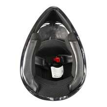 AINHFAAD Off-Road Helmet For Teenagers, Small Head Circumference, DOT/ECE Certified Off-Road Helmet With Wide Angle View, Ventilation And Breathability, Made Of ABS, Suitable For Both Men And Women, Breathable, Black Satin And Glossy Finish, B07 - Bright Black - 查看 6