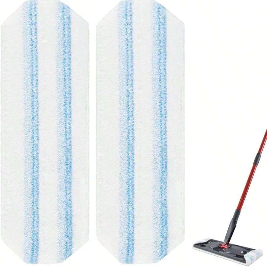 Mop Replacement Pads Compatible With O Cedar H2prO Flat Mop System,2 Pack Microfiber Mop Pad Refills For Ocedar H2prO Flat Mop,Washable And Reusable Mop Heads Replace For Hard Floor Deep Cleaning - 顏色A - 查看 1