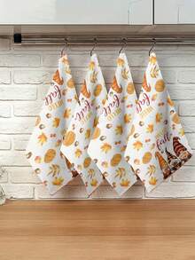 2 Stücke/12 Stücke, Drei-Zwerge-Design, Oversized, geeignet für Herbst/Winter/Frühling/Sommer/Halloween/Weihnachten/Thanksgiving/Valentinstag/Ostern, saisonale Heimdekoration, Feiertags-Heimdekoration, Küchentücher, Geschirrtücher, Küche, Camping, Campingausrüstung, Campingzubehör, Handtücher