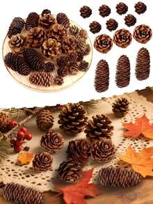 20PCS 1-3CM Mini Pinecones DIY Xmas Tree Pendant Decor Christmas Pine Cones Ornaments For Festival Party New Year Accessories(Random Style)30PCS 10pcs Set Of 4-6cm Mini Pine Cones For DIY Natural Decorations Party Hanging Crafts Christmas Tree Decorations Party Decorations Pendants A Variety Of Styles To Choose From