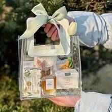 10/5/1 pieza - Bolsa de regalo de PVC transparente y grueso, caja de caramelos de boda, bolsa de regalo, bolsa de almuerzo, bolsa de regalo de Navidad.