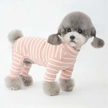 1 pieza Nueva ropa para mascotas, ropa de 4 patas para perros pequeños como Teddy, Pomerania, gatos, cómoda y transpirable ropa de dormir casual, adecuada para primavera, otoño e invierno