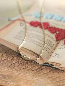 BALMORA 1件925纯银优雅几何闪亮立方氧化锆双层吊坠项链，适合女性佩戴参加派对、日常佩戴，也可作为友谊饰品或礼物。