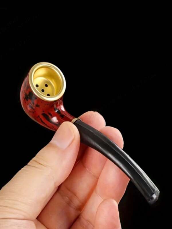 1 pieza Mini tubo desmontable para fumar, tubo pequeño y curvo creativo, accesorio doméstico, regalo de vacaciones, regalo de cumpleaños, regalo para amigos, para uso de tabaco