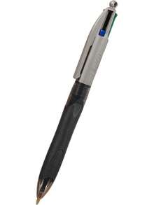 BIC 4 Colours Grip Pro Retractable Medium Point (1.0 Mm) Ballpoint Pens, 12 Pens And Each Pen Contains 4 Colours - Contemporary - View 4