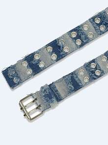 加大码 Y2K 波西米亚牛仔铆钉腰带，返校时尚配饰，适合连衣裙、牛仔裤、街头牛仔女郎、朋克、派对、音乐节、秋季、万圣节礼物