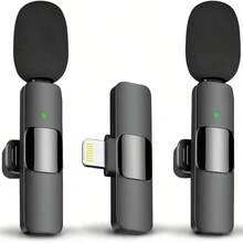 Wireless Clip-On Microphone, Compatible With IOS/Android Smartphones, Professional Recording Microphone With Smart Noise Cancellation, Perfect For Video Recording, Game Streaming, Interviews, Vlogging, Etc. - Multicolor - View 10