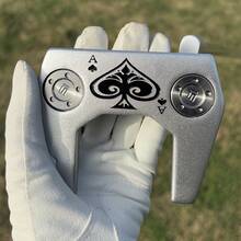 1pc Fun Golf Putting Stick With Poker Elements, 32 33 34 35 36 Inches, Hooded Golf Club - Improves Ball Speed And Accuracy, Detachable Weight.