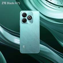 ZTE 中兴，智能手机，Blade A75 冰蓝色玄武岩黑色，已解锁，Android 13，（4GB RAM+10GB Fusion）+256GB ROM，5000mAh 电池，22.5W 充电，双 SIM 卡 4G，4G LTE，全球版本 - Ice Blue - 查看 8