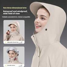 Płaszcz przeciwdeszczowy z kapturem unisex, odpowiedni do jazdy na rowerze na świeżym powietrzu, motocyklu, roweru, pieszych wędrówek, całkowicie wodoodporny, na deszczową pogodę