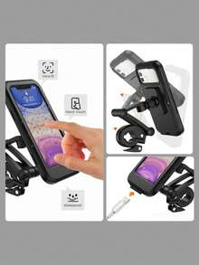 1 件磁性车载手机支架，360 度旋转磁性金属车载手机支架，适用于仪表板 - 彩色 - 查看 8