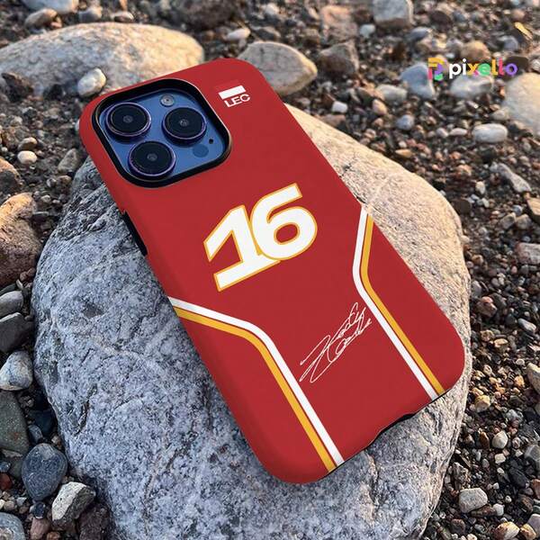 Double Layer Protection Phone Case With F1 No.16 Design For Iphone 17 Pro Max IPhone16ProMax 15P 13 11 12 XS 8PLUS 7 IPhone17 Pro Max Air- Glossy 2in1