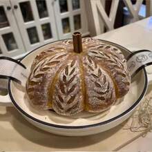 24cm emaillierter gusseiserner Dutch Oven - runder Deckel mit doppeltem Griff, ideal für selbstgemachtes Sauerteigbrot, Backen Zuhause (Brot/Desserts/Gebäck), Familienessen, Partyausstattung