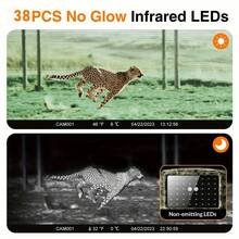 Outdoor Wildlife Photography Camera | 16 MP Game Camera With Night Vision, 0.7s Trigger Motion Activation, 90° Wide Angle & 38 Glow-Free IR LEDs, Fits Tree Stand - Green - View 8