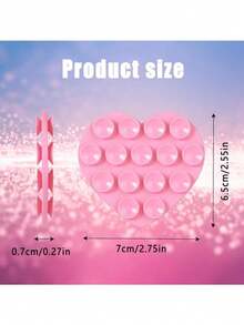 3 piezas Soporte de teléfono con ventosa de silicona, montaje de doble cara SIN adhesivo, estilo corazón/amor, agarre de teléfono pegajoso con mayor poder de succión para teléfonos celulares, sin necesidad de fijar con pegatinas, accesorios de teléfono de manos libres para selfies y videos