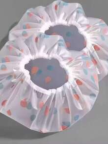 15/10/8/5/3/1 pieza Gorro de ducha floral multicolor grueso, gorro de ducha grueso impermeable, gorro de ducha reutilizable impermeable y resistente al aceite, para cocinar o protección contra el polvo, de material EVA y diseño elástico, adecuado para mujeres, spas y salones de belleza, de vuelta a la escuela, artículos esenciales de viaje y vacaciones, accesorios para el cabello para mujeres