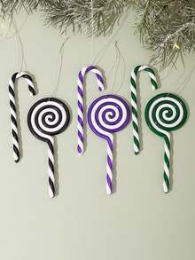 6pcs/Set Festive Christmas Candy Canes Ornaments Set - Vibrant Holiday Decorations For Tree, Wreaths, Mantel, And Home - Perfect For Creating A Joyful Atmosphere,Christmas Decor, Christmas Supplies Christmas Decorations Winter Room Decor - Multicolor - View 8