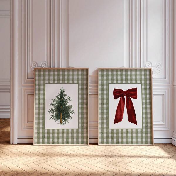 1/2pcs Frameless Vintage Christmas Wall Art Set Green & Red Holiday Prints, Retro Xmas Home Decor, Festive Digital Poster For Living Room/Bedroom/Dorm, Perfect Gift & Party Decoration (Wall Prints, Funky Posters, Decoration Bedroom) Christmas Decoration XMAS Decor Christmas Tree Gift Decor Thanksgiving Wedding Home Decor Home Decor Fall Decor Autumn Decor Birthday Decorations For Gifts Party Supplies Indoor Holiday Festival Decor Halloween Decor Wall Decor Halloween Ornamentschristmas Decoration XMAS Decor Christmas Tree Gift Decor Thanksgiving Wedding Home Decor Home Decor Fall Decor Autumn Decor Birthday Decorations For Gifts Party Supplies Indoor Holiday Festival Decor Halloween Decor Wall Decor Halloween Ornaments