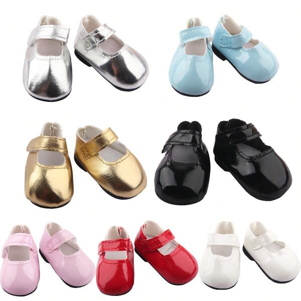 Zapatos de muñeca de 5 cm Zapatos brillantes en miniatura para muñecas American & Nancy de 14 pulgadas, Paola Reina, accesorios de muñeca para EXO, Lisa, Nenuco