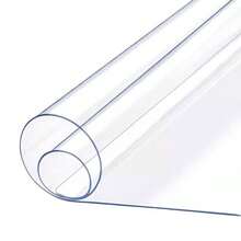 1.0mm Thick Round PVC Hard Floor Mat, Transparent Carpet Protector For Office Chair, Wood Floor, Decorative, Dust-Proof, Anti-Noise, Home Chair Mat, Size