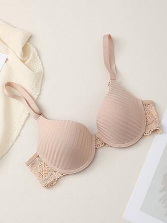 Sexy Push Up Bra Women Lace Solid Color Bras Underwire Crop Top Bralette Gathered Bras Bra Lingerie Backless Intimates Female Underwear