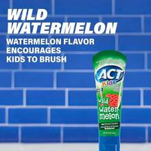 ACT Anticavity Zero Alcohol Fluoride Mouthwash 18 Fl. Oz. With Accurate Dosing Cup &Amp; ACT Kids Anticavity Toothpaste Wild Watermelon 4.6 Oz. - ColorB - 查看 7