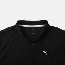 Puma Men's Running Other Series Short Sleeve Polo Shirt 52869901 - Black - View 3