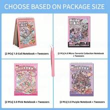 微缩景观贴纸合集 大型3D立体视觉房屋 女孩的DIY笔记本装饰贴 微缩场景贴纸 有趣可爱的韩国卡通场景贴纸 适合成人和青少年缓解压力和消磨时间 (随机发货) 学校用品,返校