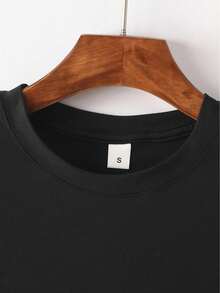 T-shirt da uomo a maniche corte con scollo rotondo, stampa trifoglio, stile casual, primavera ed estate, fantasia.