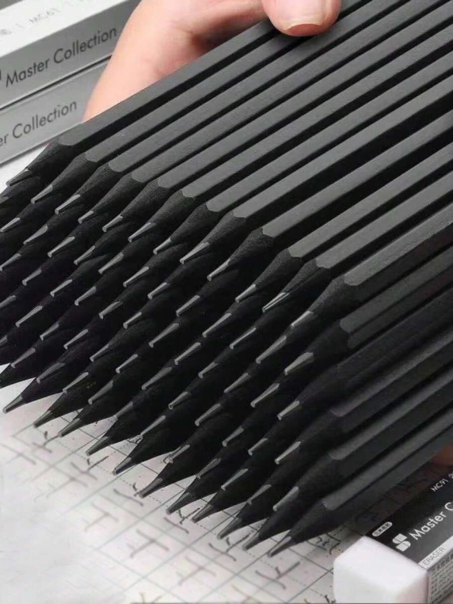 Black Wooden Pencils, Student-Use Lead Free HB Pencils, Exam-Suitable Pencils, Writing Pencils For Home, School, Back To School Season, Birthday Gift, Back To School Reward