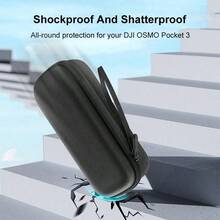 For Omso Pocket 3 PULUZ Mini Body Bag Portable EVA Storage Bag (Black) - Black - View 7