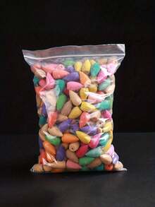 60/120 piezas Conos de incienso de flujo inverso Cascada de incienso Rosa Tulipán Jazmín Lavanda Rosa para quemador de incienso de flujo inverso Soporte Natural | Regalo de meditación y yoga