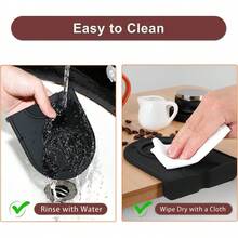 Coffee Knock Box With Silicone Coffee Tamper Mat, Coffee Grounds Container Disposal With Removable Knock Bar And Non-Slip Base, Espresso Knock Box Shock-Absorbent Knock Garbage Can Espresso For Home/Office