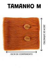Lion's Mane Dog Wig Pet Costume - 駝色 - 查看 3