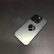 Funda de teléfono plana Simple Love compatible con  15/15 Plus/15 Pro/15 Pro Max,  14/14 Plus/14 Pro/14 Pro Max,  13/13 Pro/13 Pro Max,  12/12 Pro/12 Pro Max,  11/11 Pro/11 Pro Max,  7/8 Plus,  XR/XS Max - Colores mixtos - Ver 7