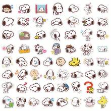60 miếng dán hình chó con Hàn Quốc dễ thương Snoopy Graffiti trang trí ốp lưng điện thoại hành lý bàn máy tính, quà tặng đồ chơi hình dán hoàn hảo cho bé trai và bé gái - Nhiều màu - Xem 4