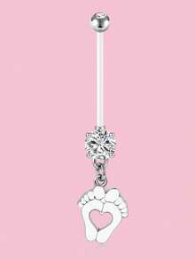 14G Pregnancy Belly Button Rings Flexible Bioplastic Sport Maternity Belly Ring Retainer For Women Navel Piercing Retainer