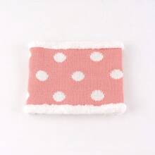 Baby Boys Girls Winter Hat And Collar Scarf Set Knit Toddler Earflaps Beanie Kids Warm Fleece Lining Hat With Pompom