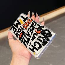 1pc Personalized English Graphic Phone Case Compatible With IPhone11/12/13/14/15/16/11pro/12pro/13pro/14pro, S20/S22/S24/S25, Popular Anti-Fall Anti-Shock - Clear - View 4