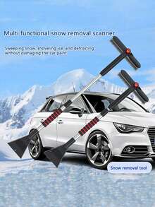 1pc Car Snow Shovel, Detachable Multi-Function Snow Brush, Ice Scraper, Winter Snow Removal Tool