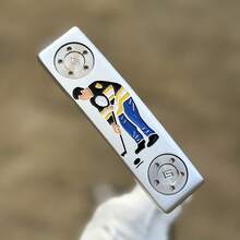 1pc Funny Golf Putter Golf Club 32 33 34 35 36inches, Head Cover, Limited Quantity, Golf Club - Improves Ball Speed And Accuracy - Silver - View 11