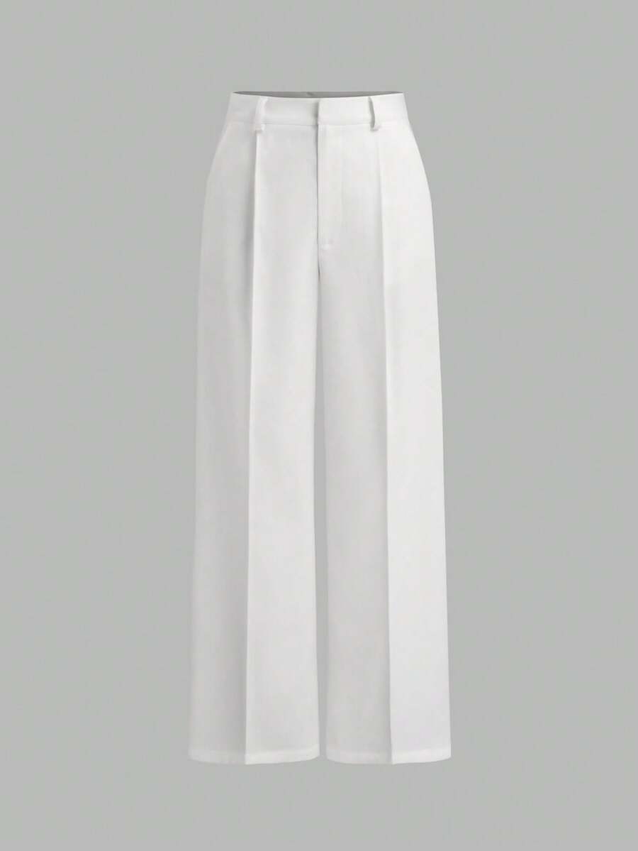 Minimalist Design Draping Suit Pants, European And American New Style, Straight Leg Casual Trousers, Suitable For All Seasons