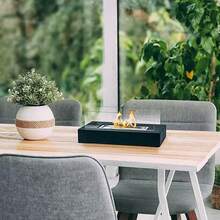 1 件室内火坑迷你酒精灯壁炉玻璃桌配件个人壁炉室内外露营长方形火坑酒精壁炉
