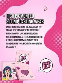 Misslyn I'm Hot Eyeshadow, Monochrome Color/Colour Evenly Pigmented Smooth Blendable Eyeshadow To Create Multi-Dimensional Eye Looks, Matte And Shimmer And Glitter Eye Looks,High Pigmented, Long Lasting, - #4 - View 3