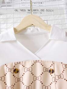 Girls' Autumn Dress With Bow Waistband And Flared Skirt, Elegant Long Dress