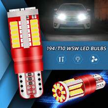4pcs T10 168 192 W5W LED Bulbs Canbus 12V Error-Free 57smd For Car Dome Lights Reading Light Door Light High-Brightness Neon Lights Car Accessories